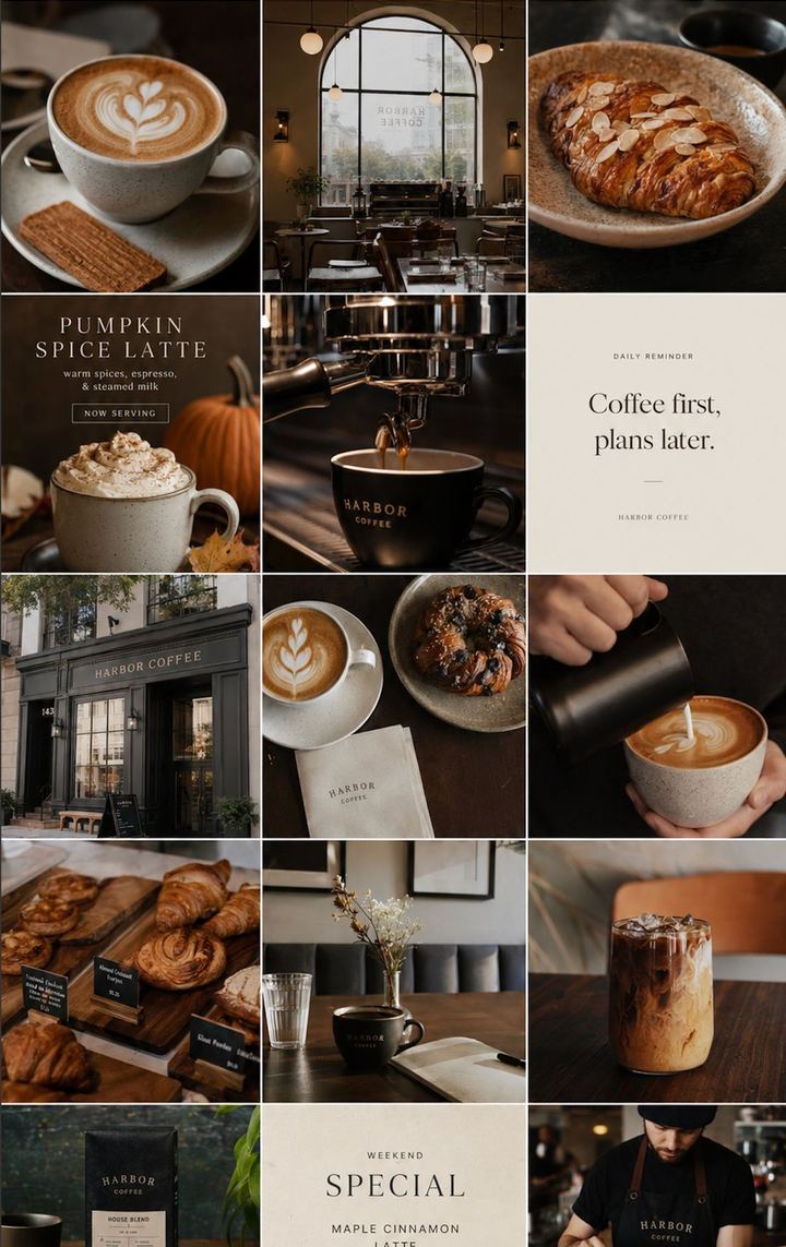A coffee brand where every post matches